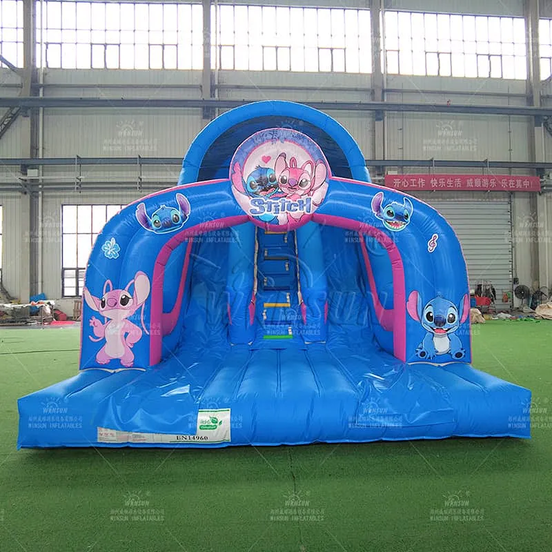 Zootopia Dual Lane Inflatable Dry Slide